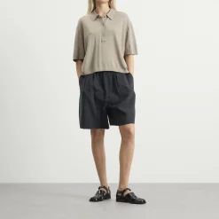 STEL knit polo top