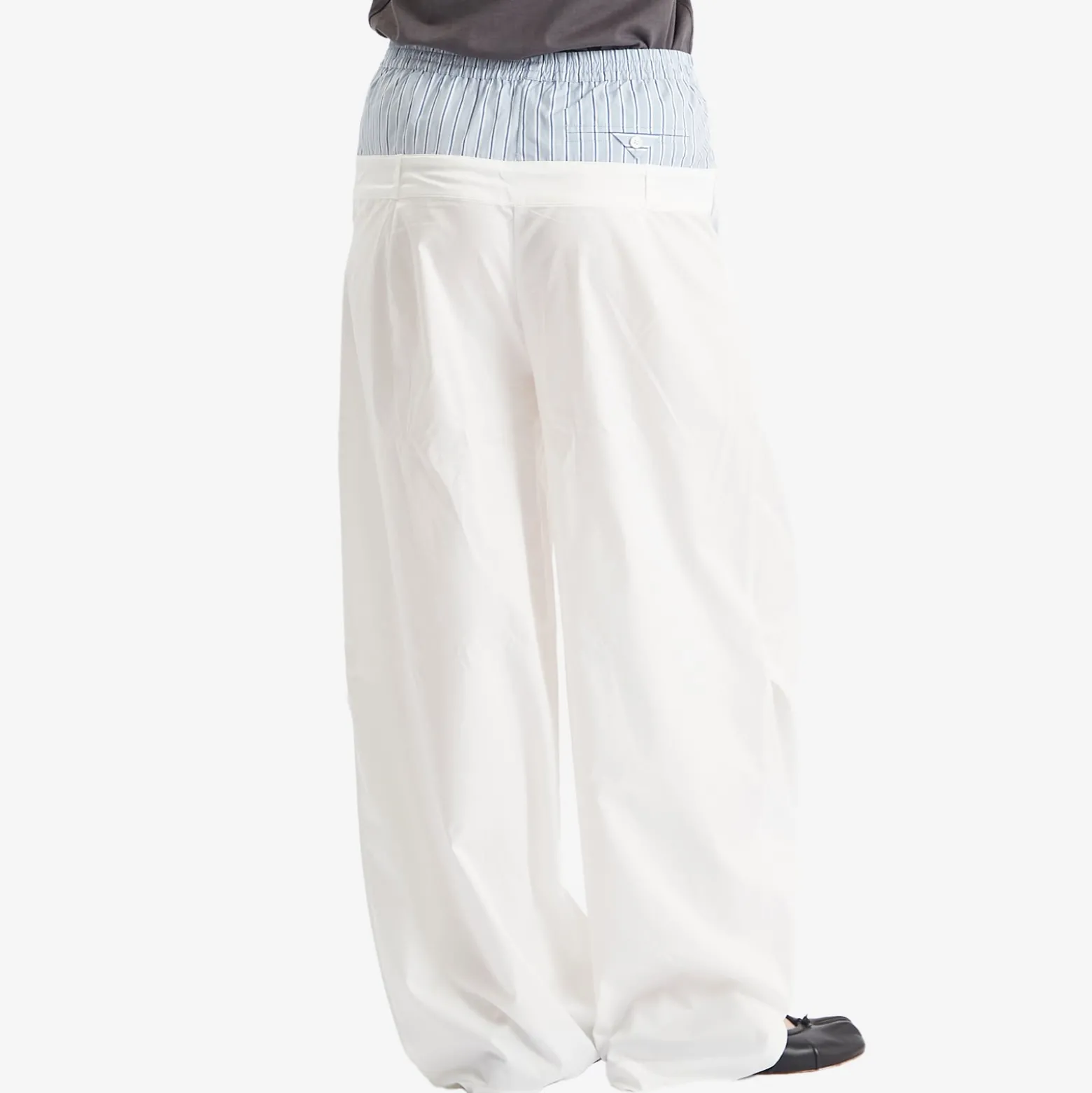 STEL Layered Wide Barrow Leg Trousers