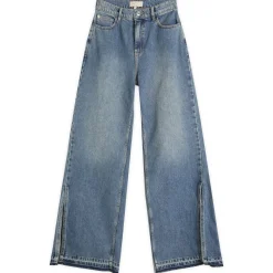STEL Split Hem Relaxed Denim Jeans