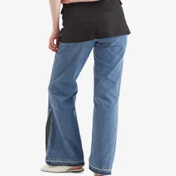 STEL Split Hem Relaxed Denim Jeans
