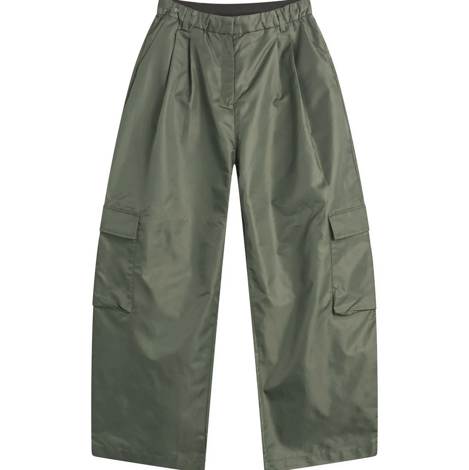 STEL Tapered Nylon Barrel Leg Trousers