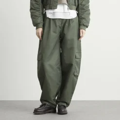 STEL Tapered Nylon Barrel Leg Trousers