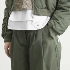 STEL Tapered Nylon Barrel Leg Trousers