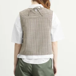 STEL Tie Side Check Tank Top