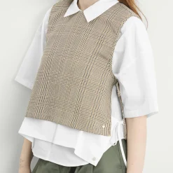 STEL Tie Side Check Tank Top