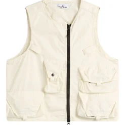 Stone Island Cotton Nylon Micro Ripstop Utility Vest