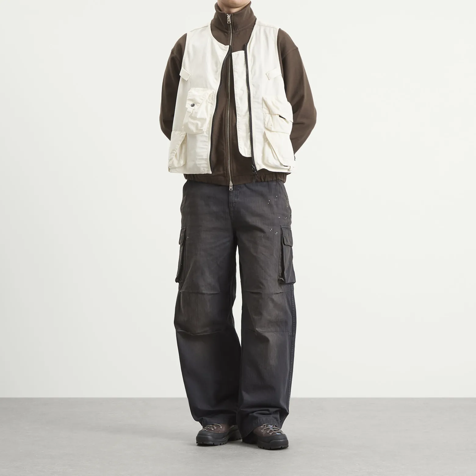 Stone Island Cotton Nylon Micro Ripstop Utility Vest
