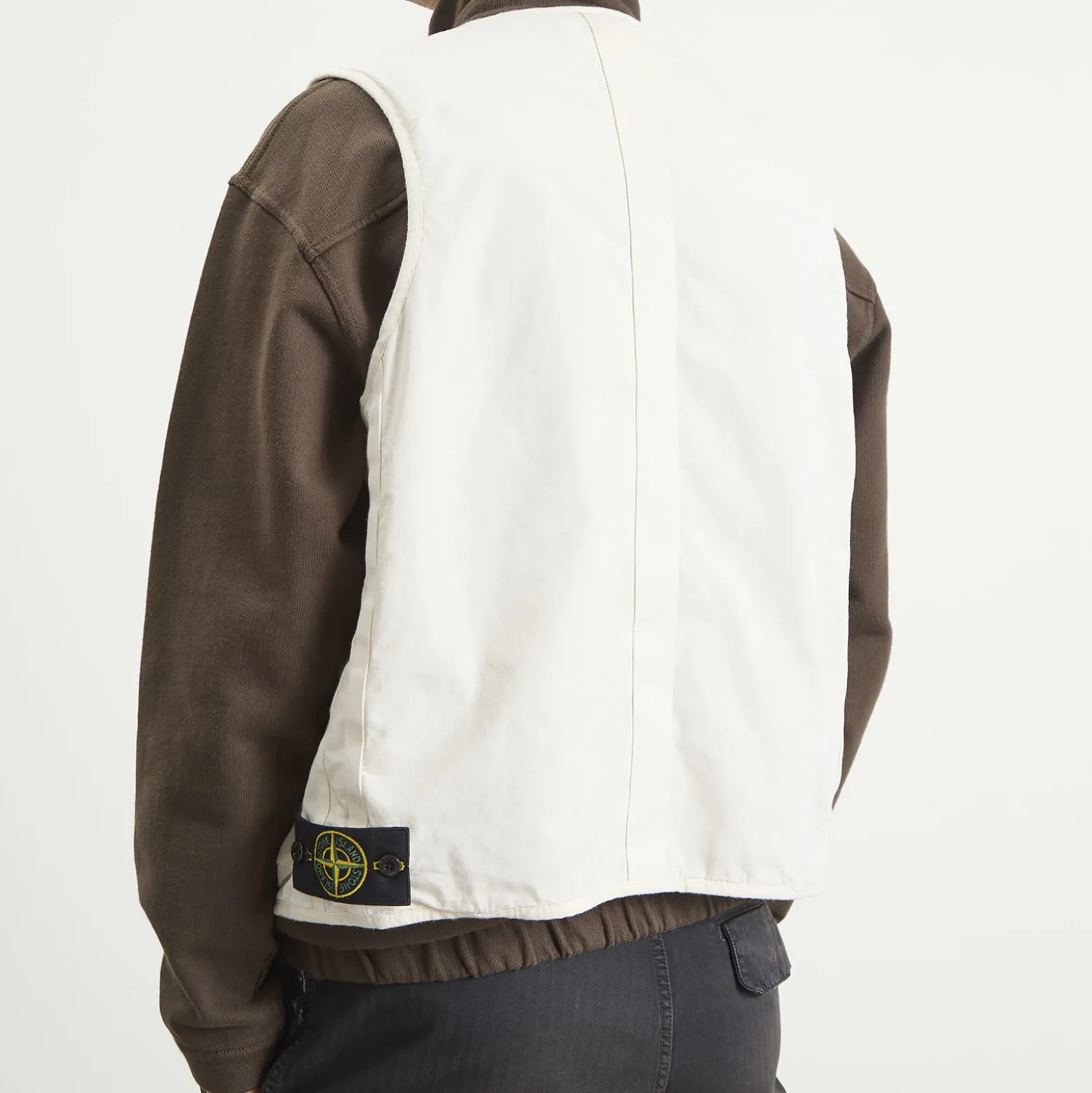 Stone Island Cotton Nylon Micro Ripstop Utility Vest