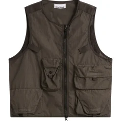 Stone Island Cotton Nylon Micro Ripstop Utility Vest