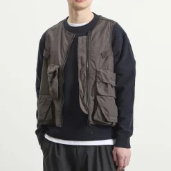 Stone Island Cotton Nylon Micro Ripstop Utility Vest