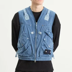 Stone Island David Light Indigo-TC Vest