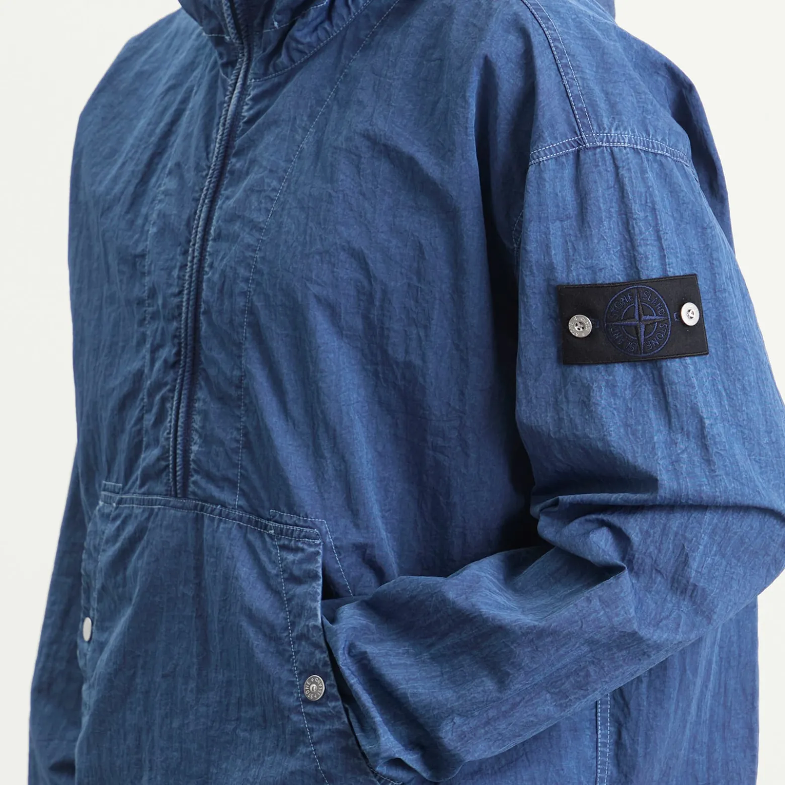 Stone Island Denim Research Nylon Indigo-TC Marmo Parka