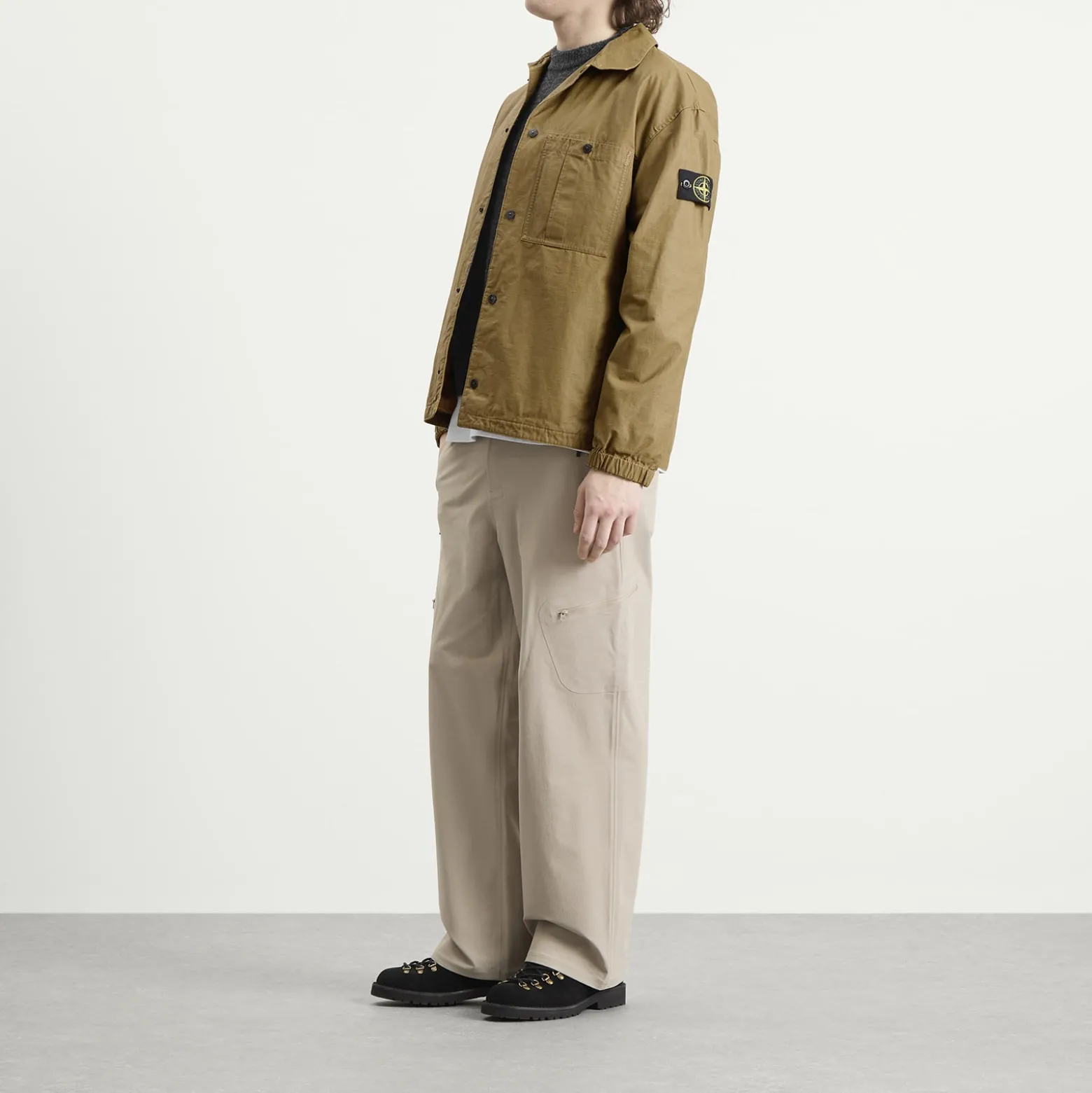 Stone Island Double Coated Cotton Ripstop Shirt Jacket