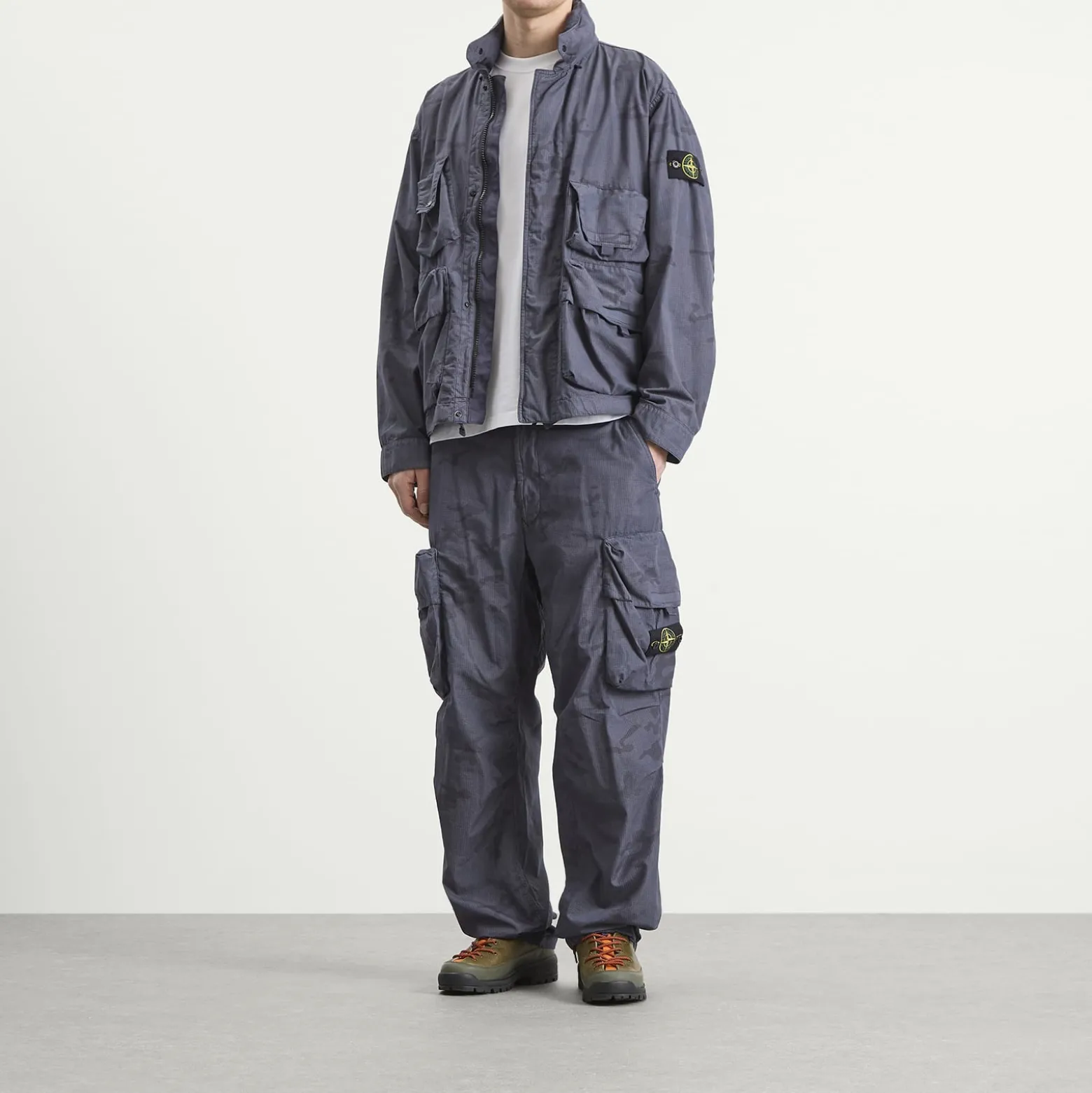 Stone Island Faded Camo Ripstop-TC Cargo Trousers