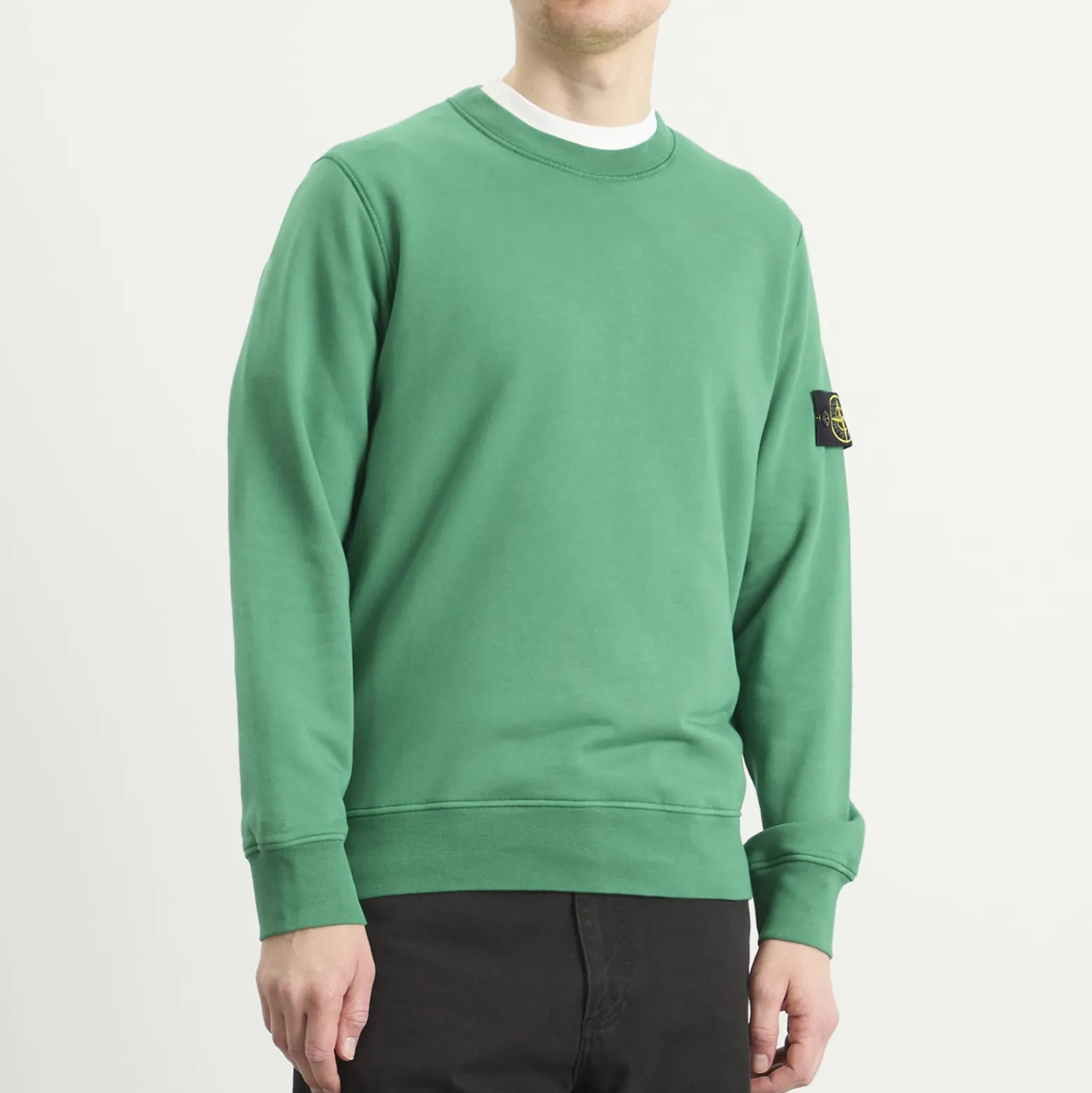 Stone Island Garment Dyed Crew Neck Sweatshirt