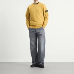 Stone Island Garment Dyed Crew Neck Sweatshirt