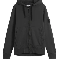 Stone Island Garment Dyed Zip Hoodie