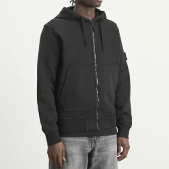 Stone Island Garment Dyed Zip Hoodie