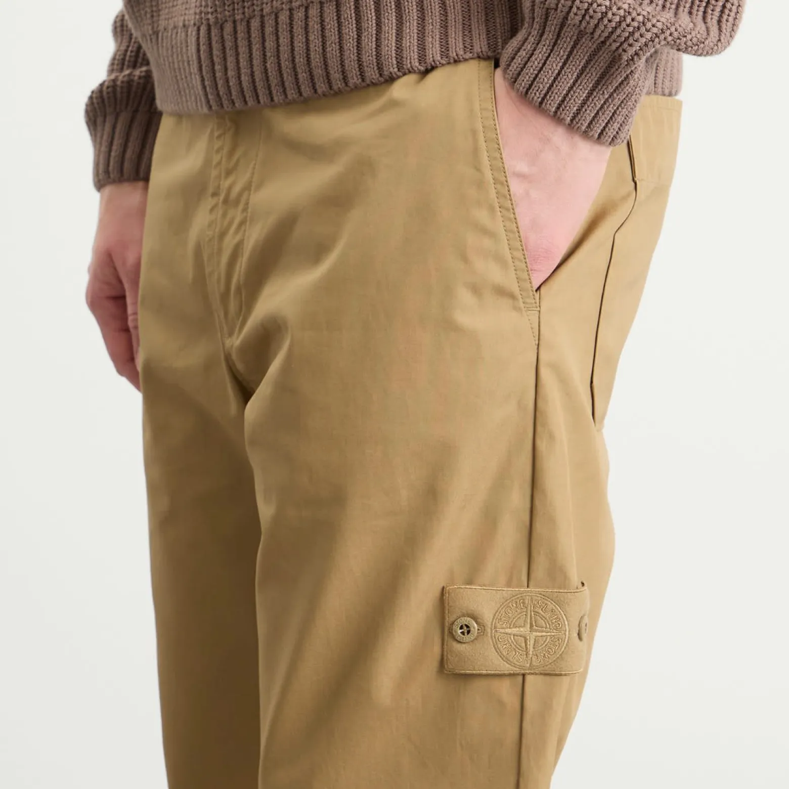 Stone Island Ghost All Weather Cotton Canvas Trousers