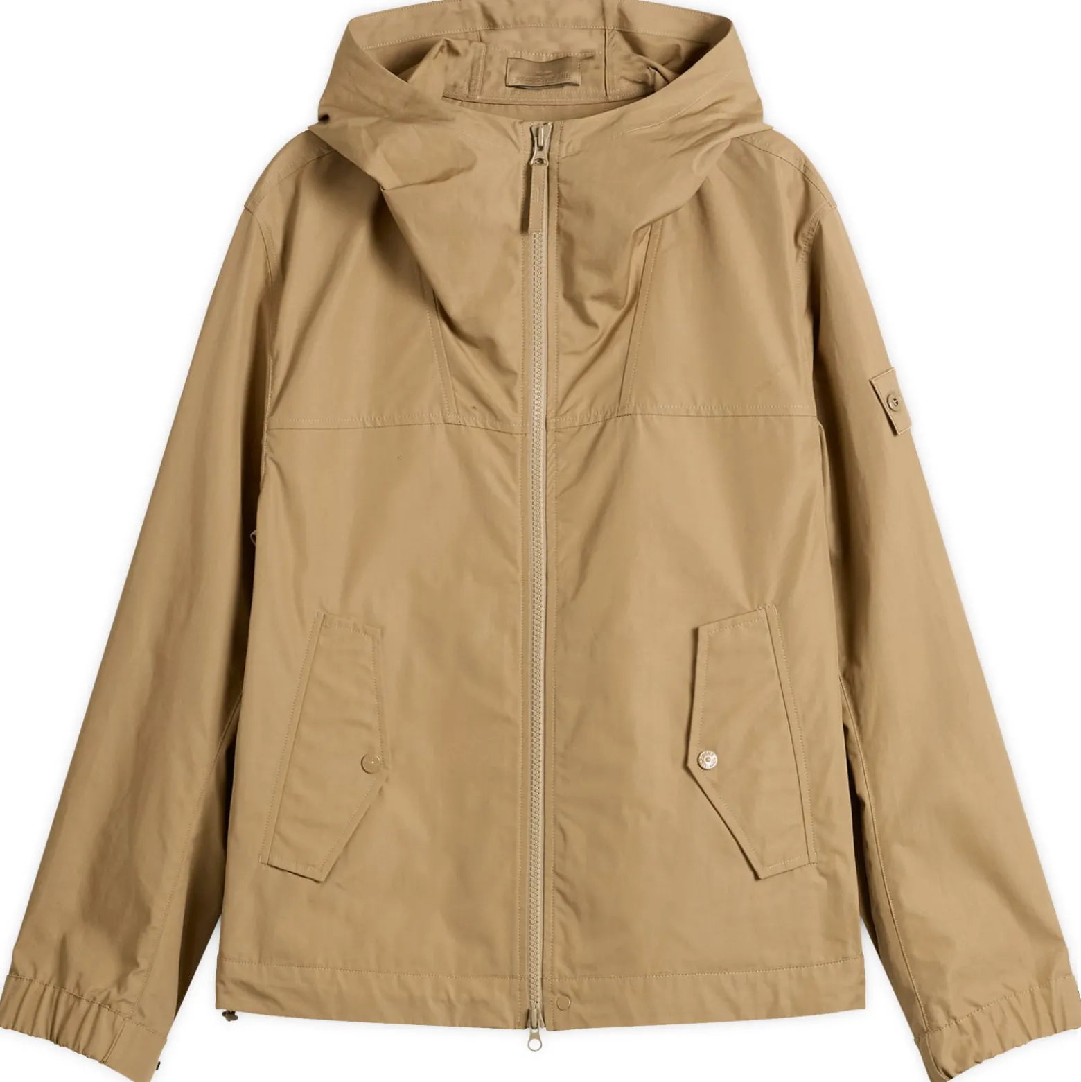 Stone Island Ghost Cotton Canvas Hooded Jacket