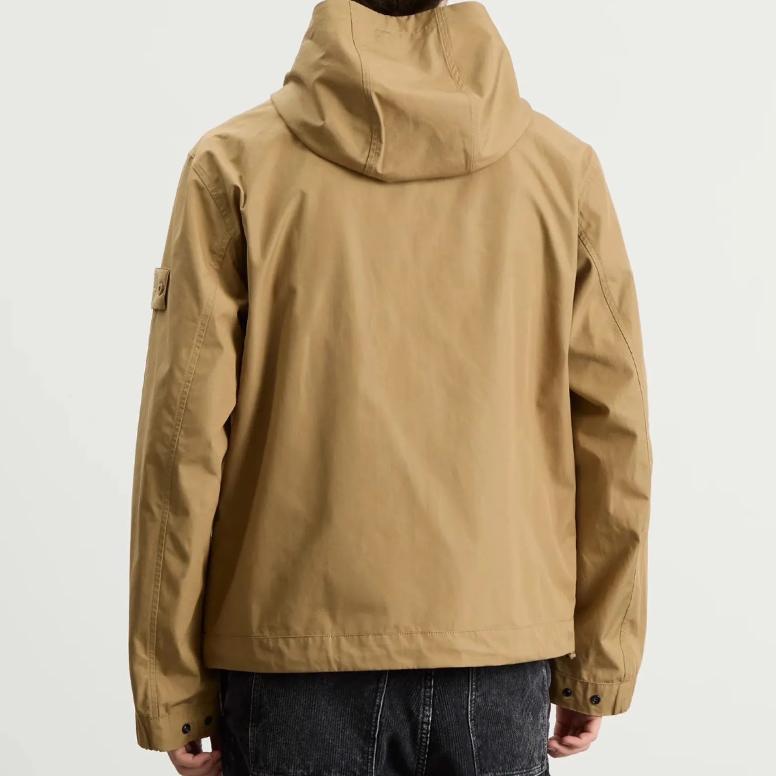 Stone Island Ghost Cotton Canvas Hooded Jacket