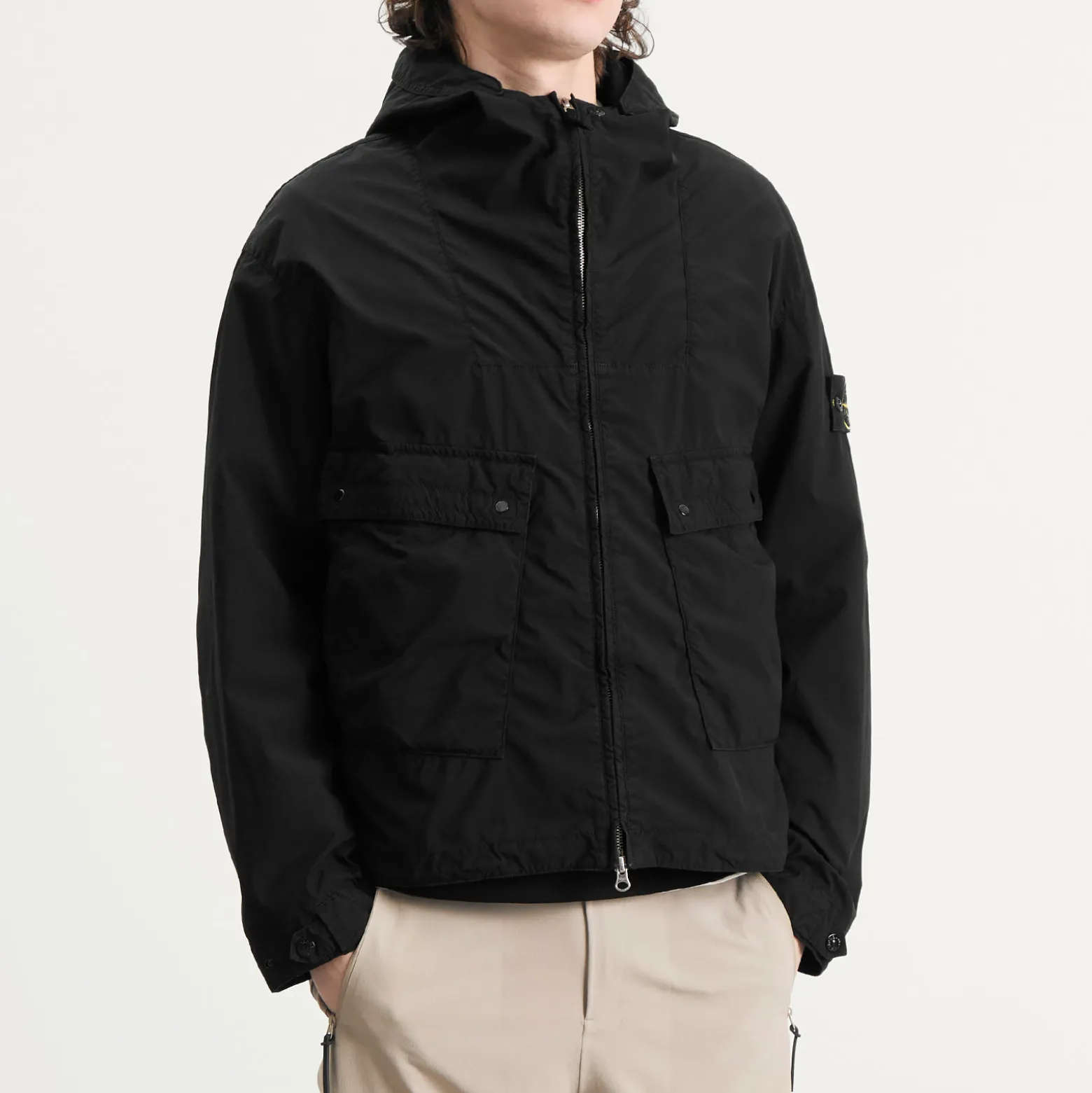 Stone Island Light Compact Touch Poly-TC Hooded Jacket
