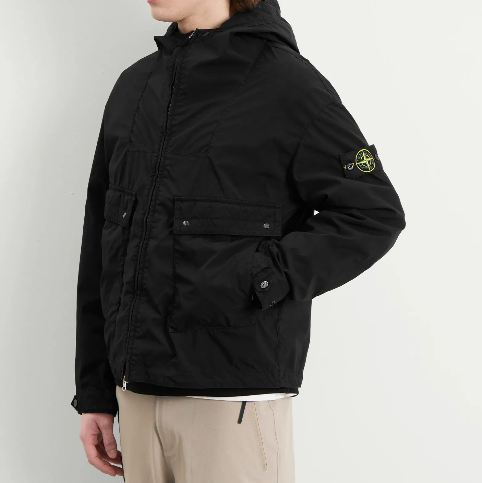 Stone Island Light Compact Touch Poly-TC Hooded Jacket