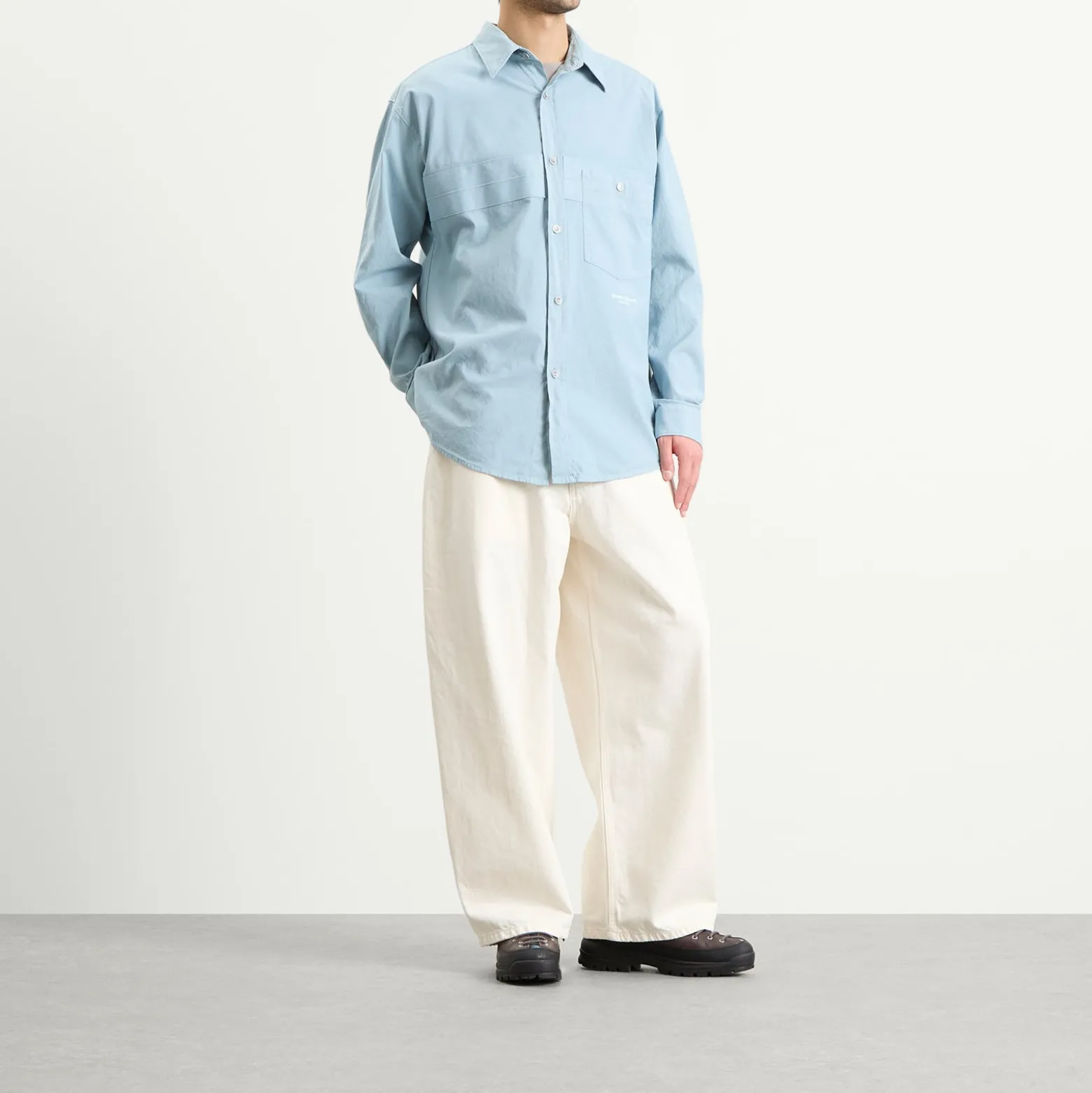 Stone Island Marina Cotton Nylon Panama Overshirt