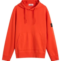 Stone Island Organic Cotton Fleece Popover Hoodie
