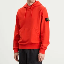 Stone Island Organic Cotton Fleece Popover Hoodie