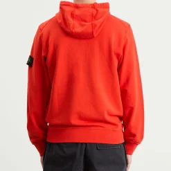 Stone Island Organic Cotton Fleece Popover Hoodie
