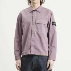 Stone Island Organic Cotton Twill Overshirt