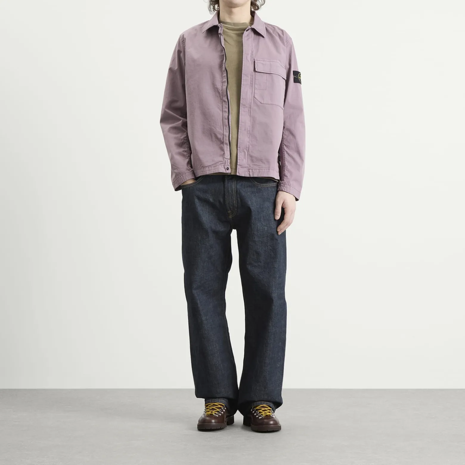 Stone Island Organic Cotton Twill Overshirt