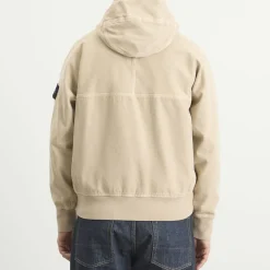 Stone Island Panama Cotton Old Effect Hooded Jacket