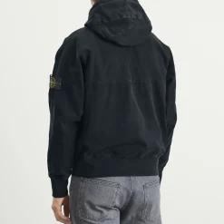 Stone Island Panama Cotton Old Effect Hooded Jacket