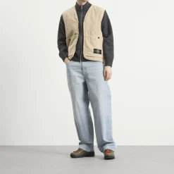 Stone Island Panama Cotton Old Effect PrimaLoft Vest
