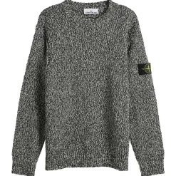 Stone Island Speckled Cotton Knit Jumper