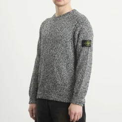 Stone Island Speckled Cotton Knit Jumper