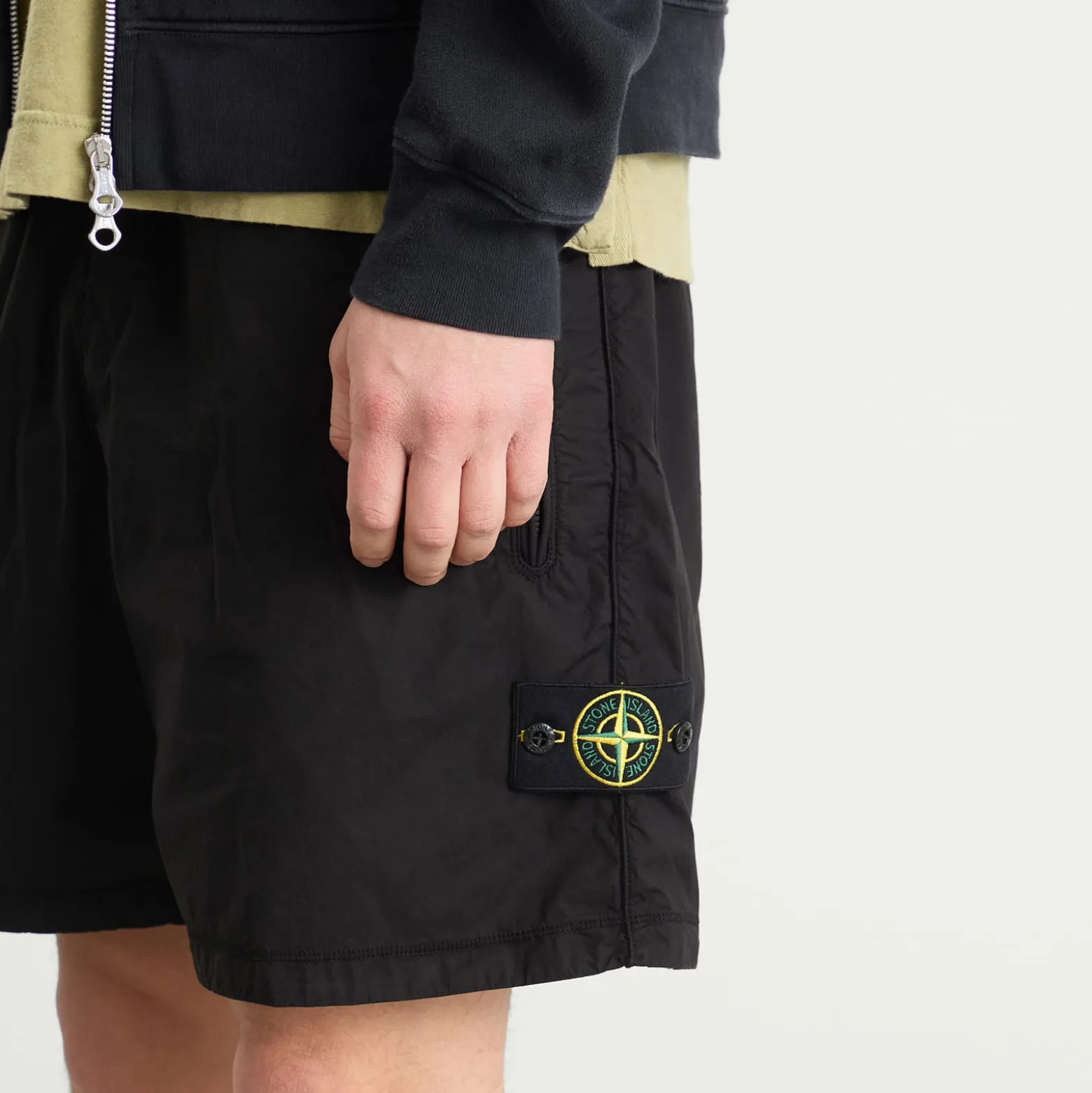 Stone Island Tela Paracadute Shorts