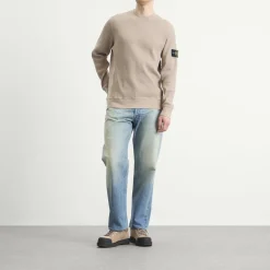 Stone Island Waffle Crew Neck Sweatshirt