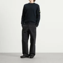 Stone Island Waffle Crew Neck Sweatshirt