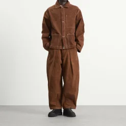 Story mfg. Canvas Brown Wonky-Wear Sot Jacket