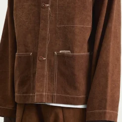 Story mfg. Canvas Brown Wonky-Wear Sot Jacket