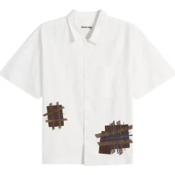 Story mfg. Hand Applique Ecru Patched Up Uniform Shirt
