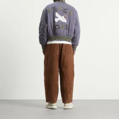 Story mfg. Hand Applique Purple Peace Seed Bomber