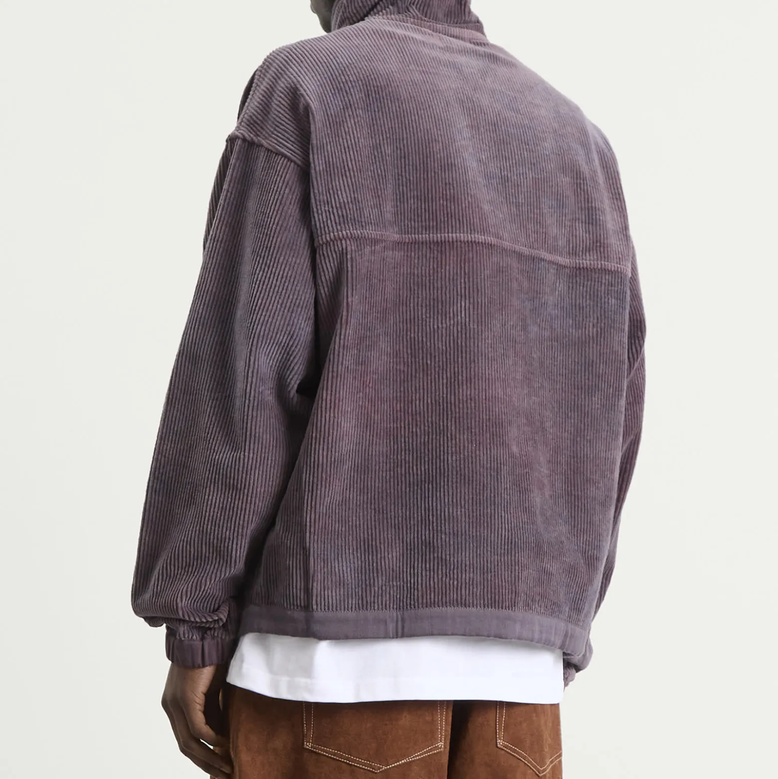 Story mfg. Hand Crochet Purple Corduroy Polite Jumper
