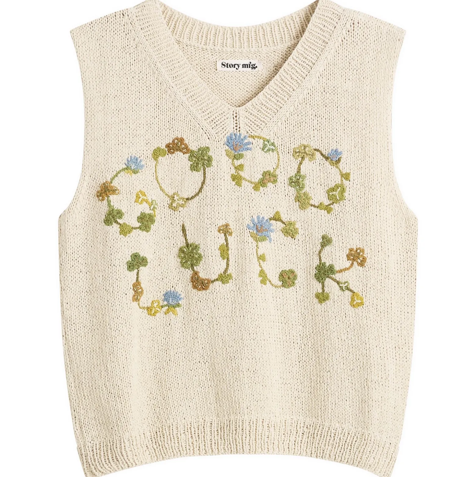 Story mfg. Hand Knit Party Vest