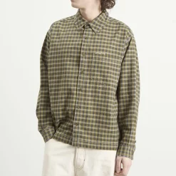 Story mfg. Hand Woven Coach Check Wonky-Wear Bracken Shirt