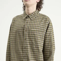 Story mfg. Hand Woven Coach Check Wonky-Wear Bracken Shirt