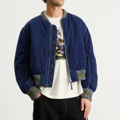 Story mfg Seed Printed Wonky-Wear Bomber